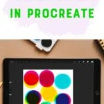 iPad with colorful circles