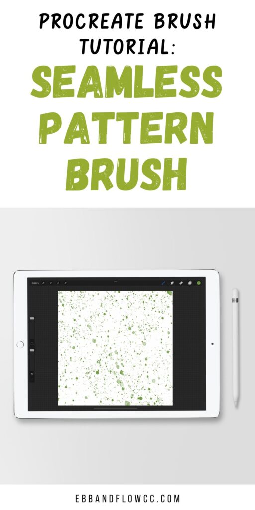 watercolor splatter pattern on iPad