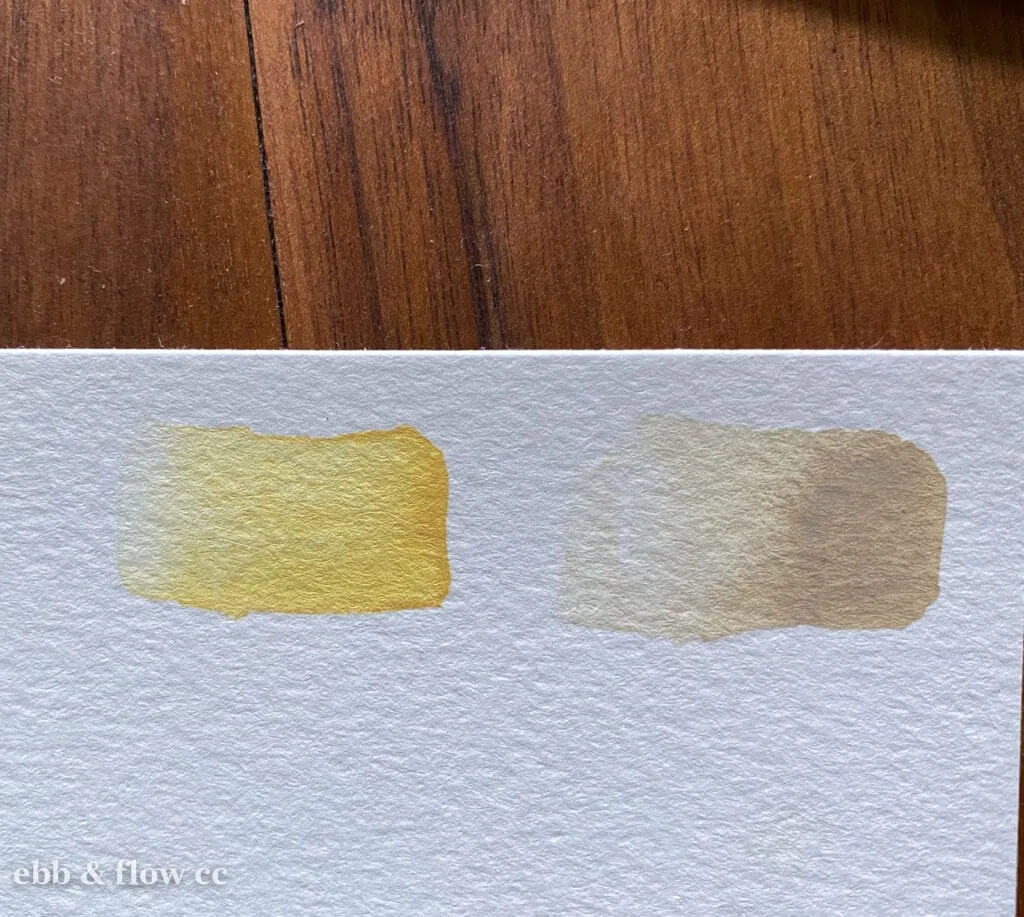 watercolor swatches