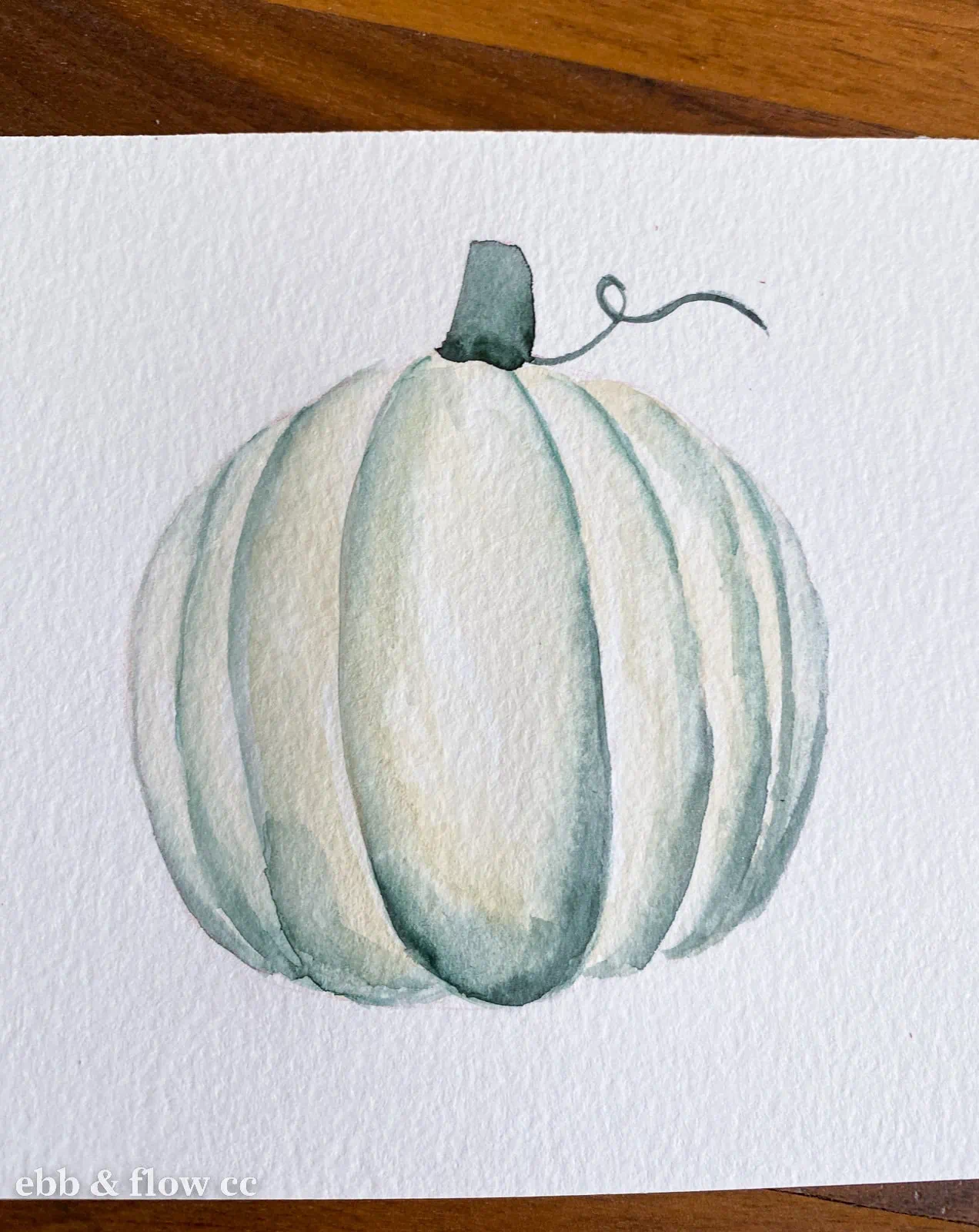 pumpkin in watercolor