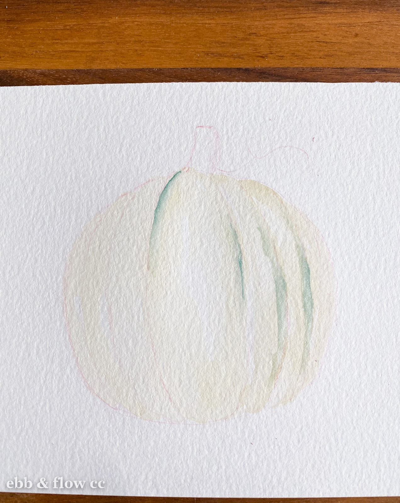 pumpkin painting in progress
