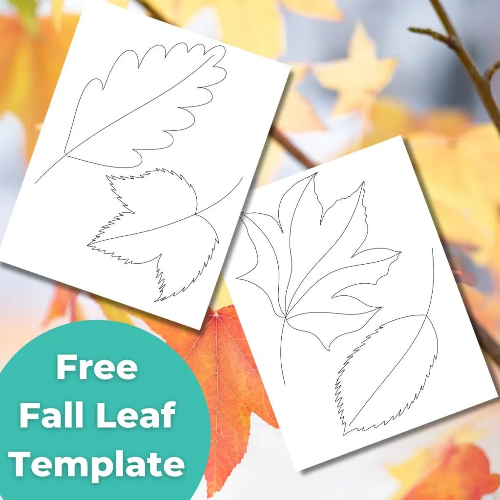 watercolor leaf template 