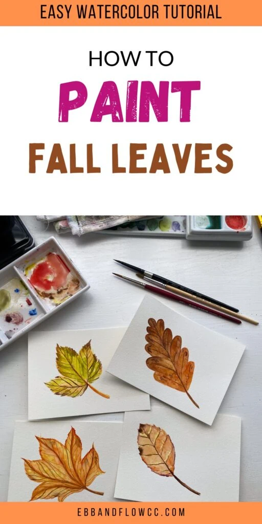 watercolor fall leaf paintings