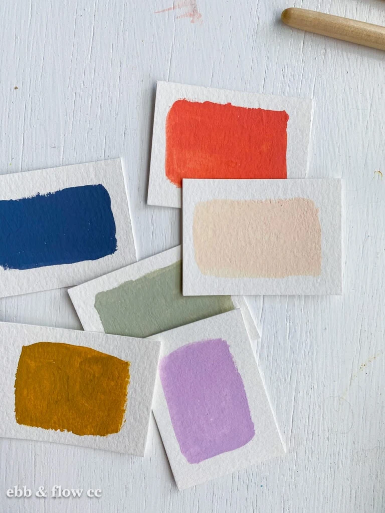 color scheme from paint swatches