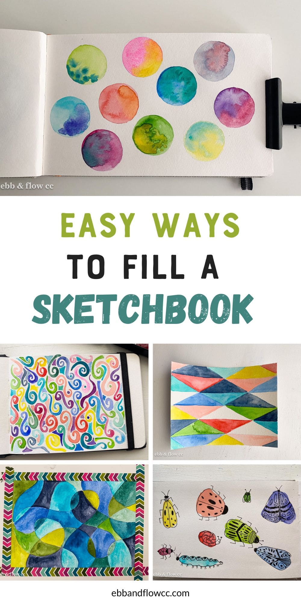 Easy Watercolor Sketchbook Ideas Ebb And Flow Creative Co