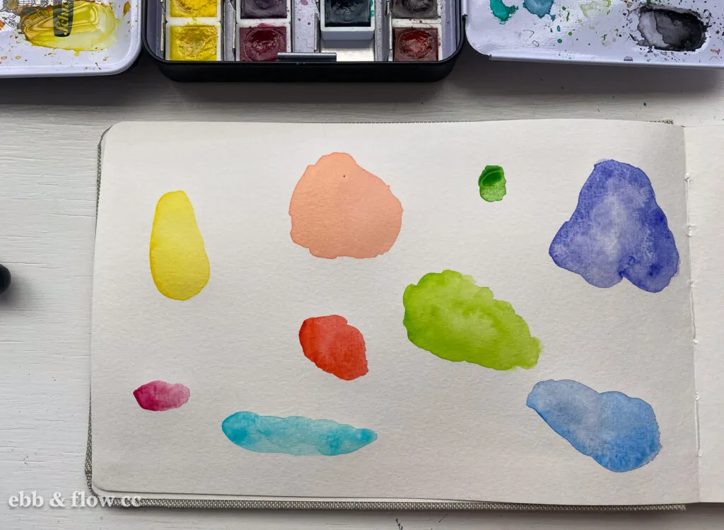 Easy Watercolor Sketchbook Ideas - Ebb and Flow Creative Co