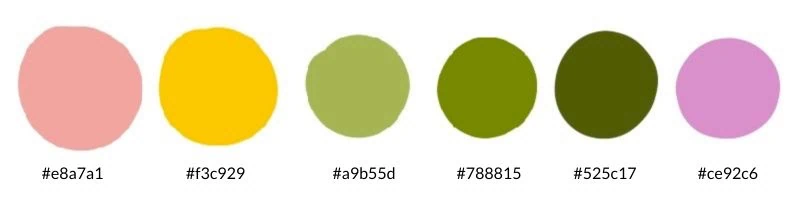 color palette for flowers