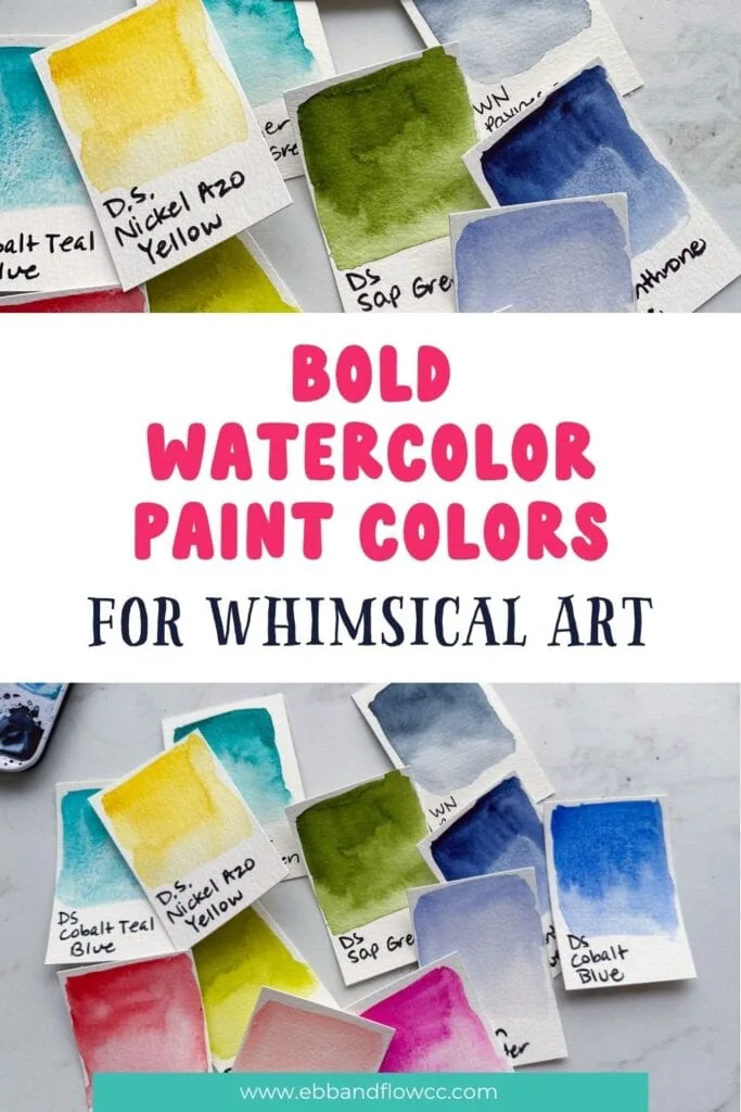 collage of paint swatches