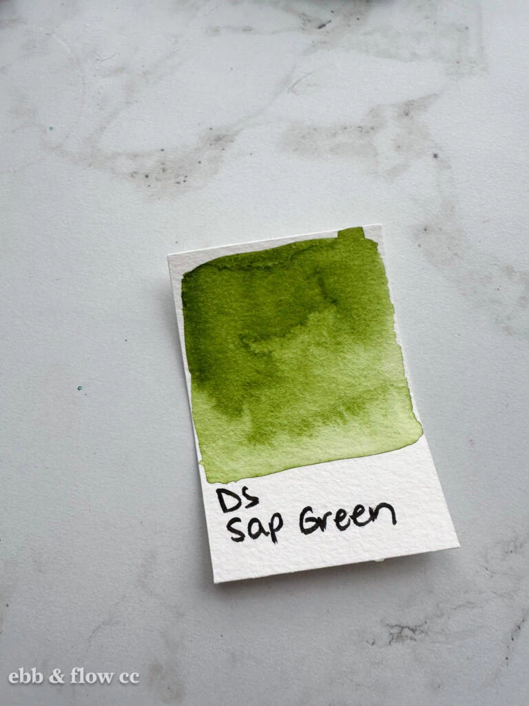 sap green watercolor swatch