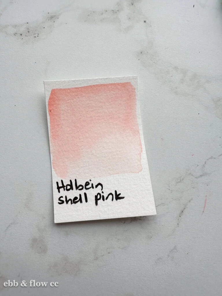 pink watercolor paint swatch