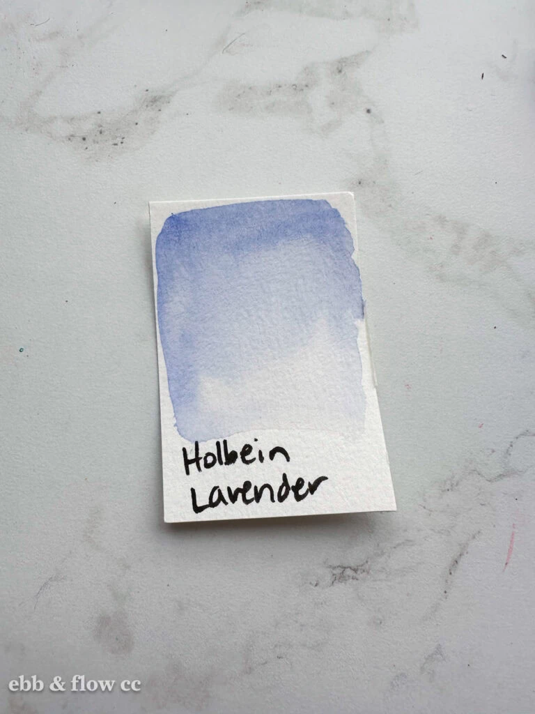 lavender watercolor paint swatch