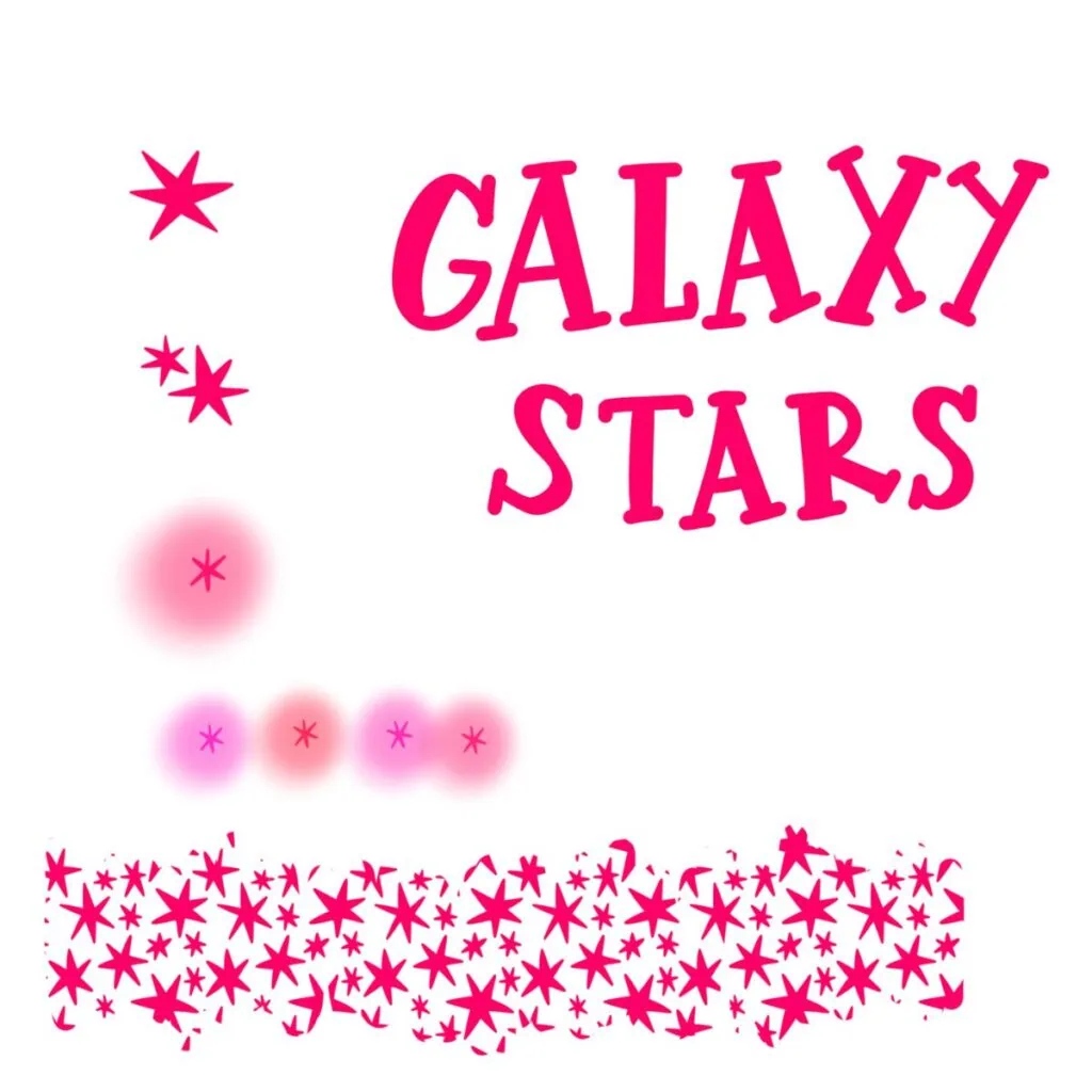 galaxy star brush set demo
